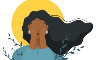 Anxious person