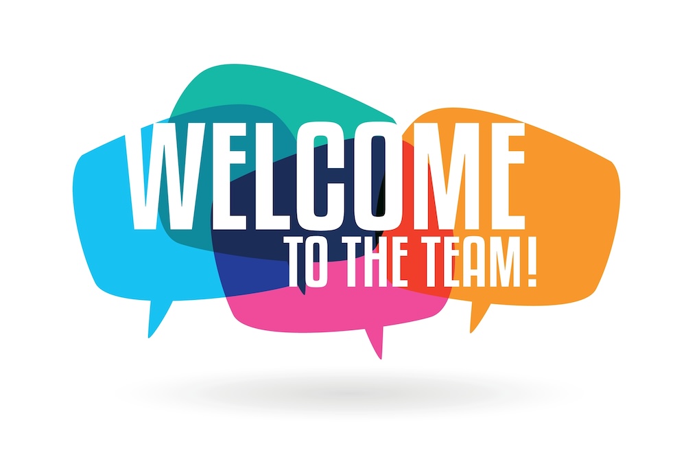 Welcome to the team on speech bubble New trauma therapists